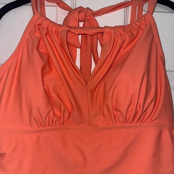 Kona Sol Women's Orange One Piece Swimsuit - Picture 2 of 4